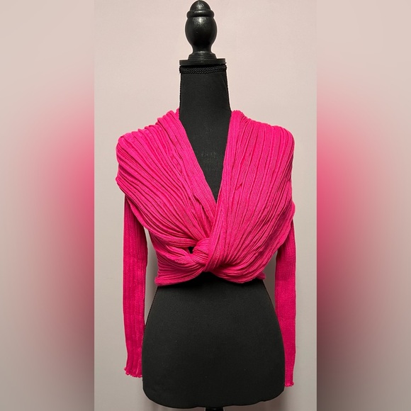 NWT Unique GREECE Multi Use COTTON Designer CARDIGAN - Picture 4 of 13